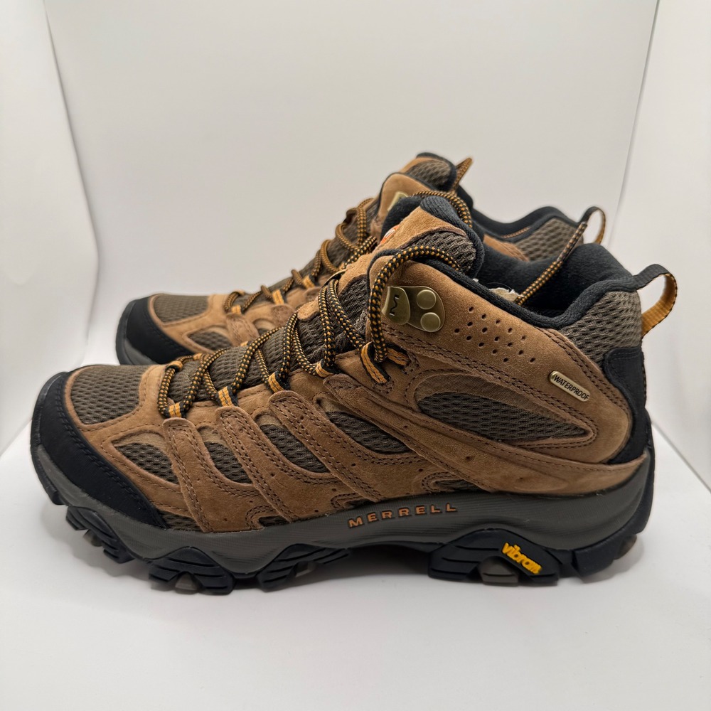 Merrell Moab 3 Mid Waterproof Mens Hiking Boots Brown Earth J035839 Size 8.5